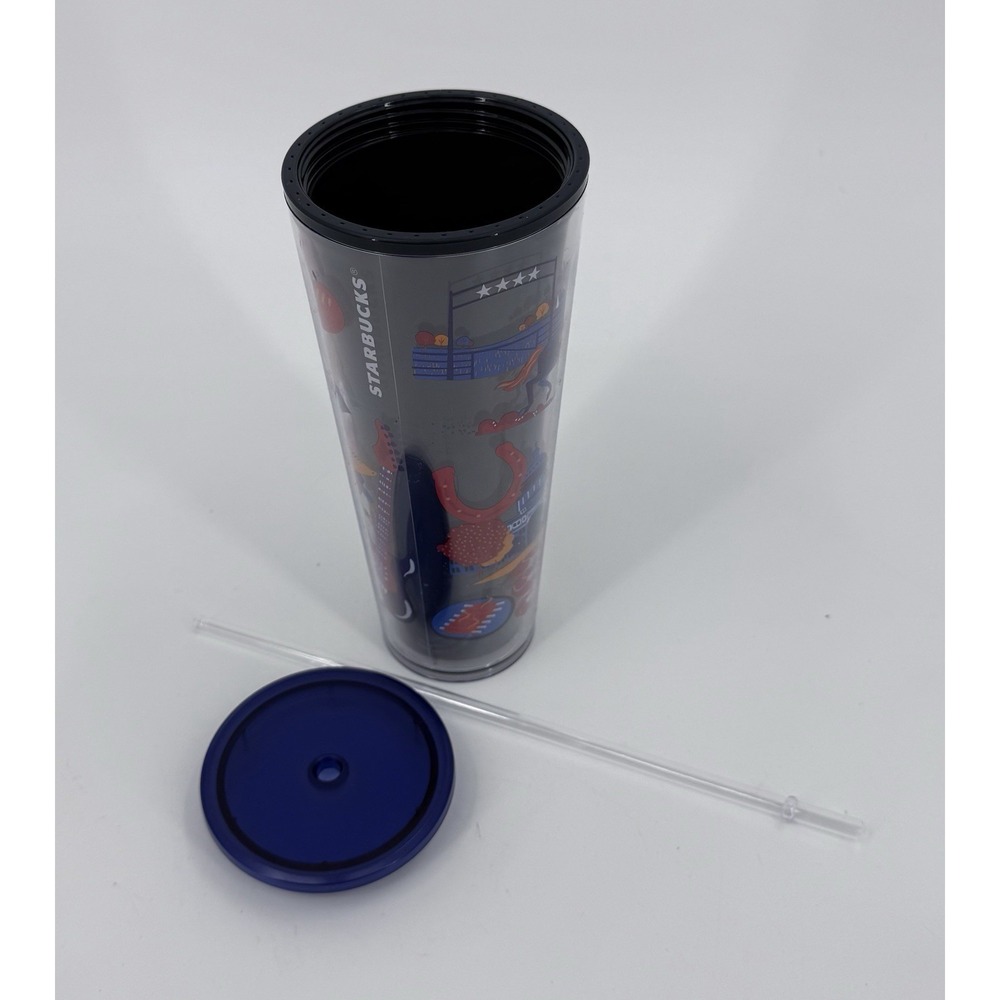 Starbucks "Discovery Series Texas" Insulated Cold Drink Tumbler 24 oz. New Straw